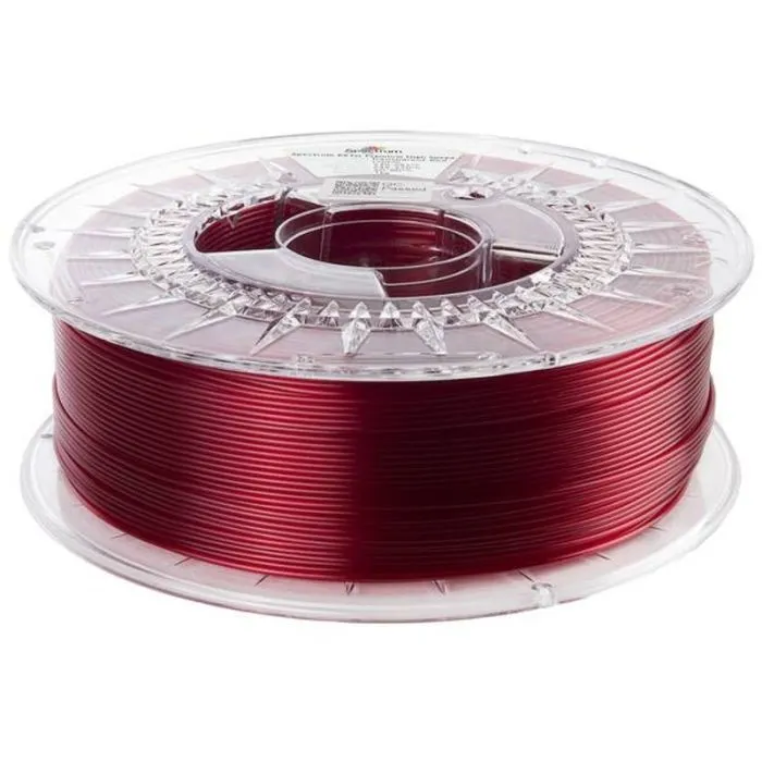 Пластик для 3D-принтера Spectrum PETG Premium HS Transparent 1.75mm 1kg Red (81551) изображение 2