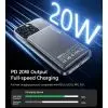 Батарея універсальна Choetech Magnetic Wireless 5000mAh, 20W, PD, Qi-15W, Black (B738-CCBK) зображення 6