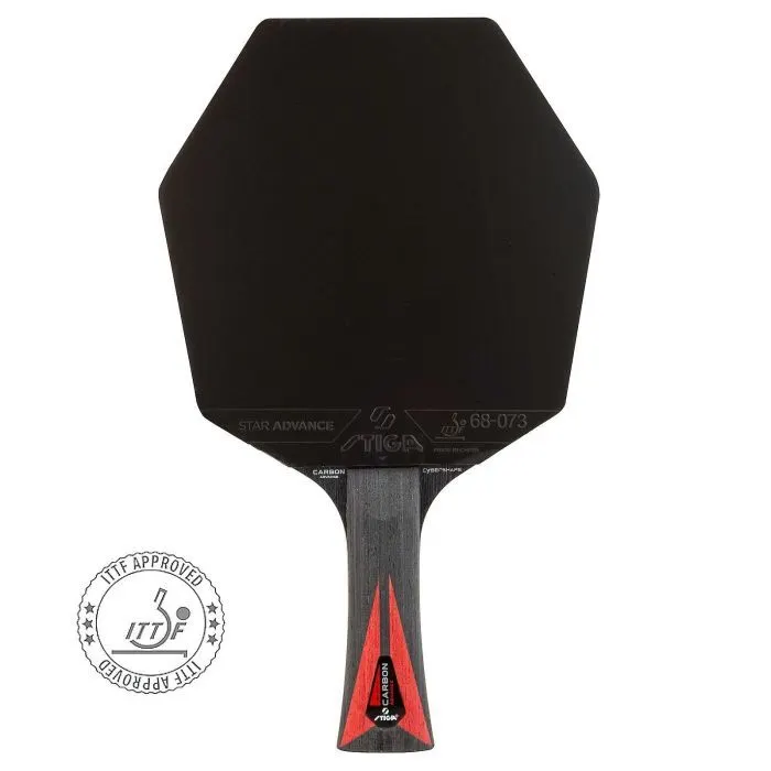Ракетка для настільного тенісу Stiga Carbon Advance Cybershape FL (1215-1101-35) (932356) зображення 2