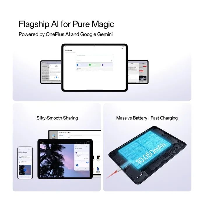 Планшет OnePlus Pad Go 2 12.1" 8/128GB Wi-Fi Black (OPPG2WF8128B) зображення 8