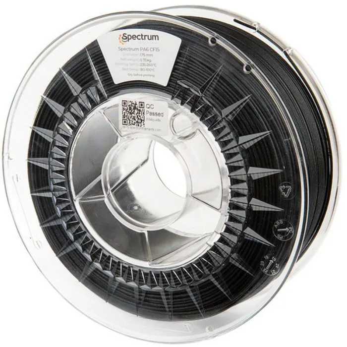 Пластик для 3D-принтера Spectrum PA6 CF15 1.75mm 0.75kg Black (80584)