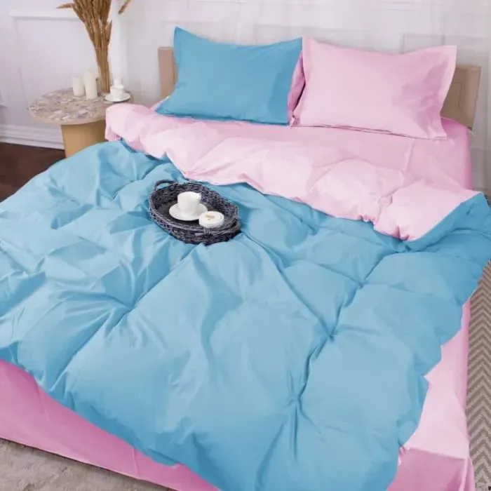 Постільна білизна MirSon Poplin Line 018 + 067 Nelson 200 x 220 (2200006283300)