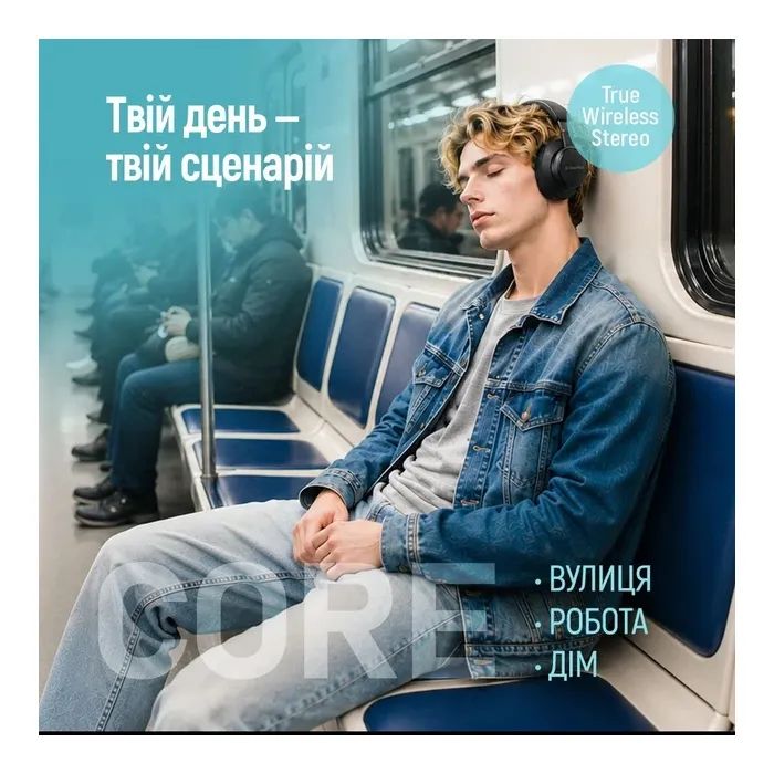 Наушники ColorWay Core ANC White/Gray (CW-HBT03WG) изображение 11