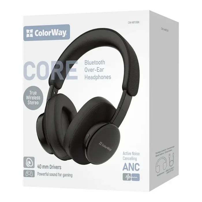 Наушники ColorWay Core ANC White/Gray (CW-HBT03WG) изображение 12