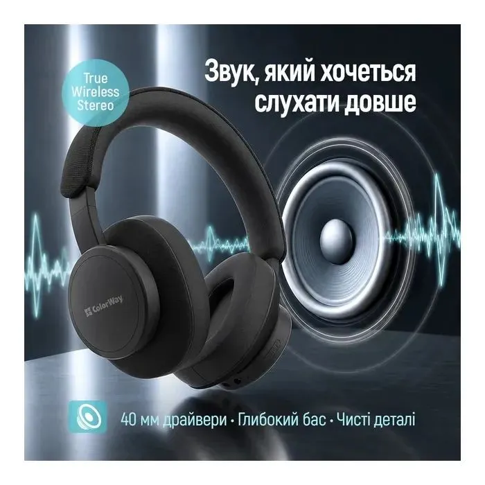 Наушники ColorWay Core ANC Black (CW-HBT03BK) изображение 6