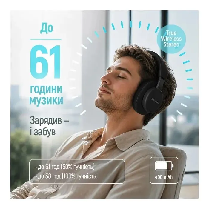 Наушники ColorWay Core ANC Black (CW-HBT03BK) изображение 7