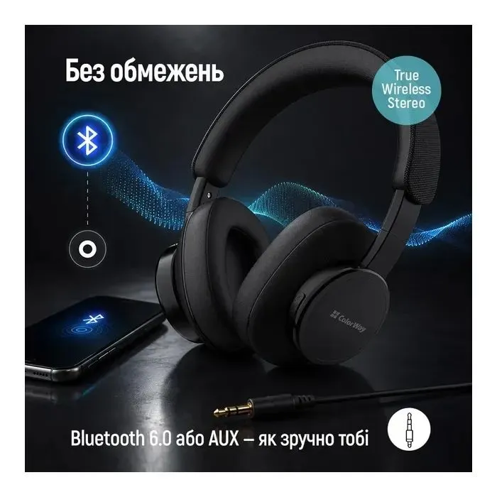 Наушники ColorWay Core ANC Black (CW-HBT03BK) изображение 8