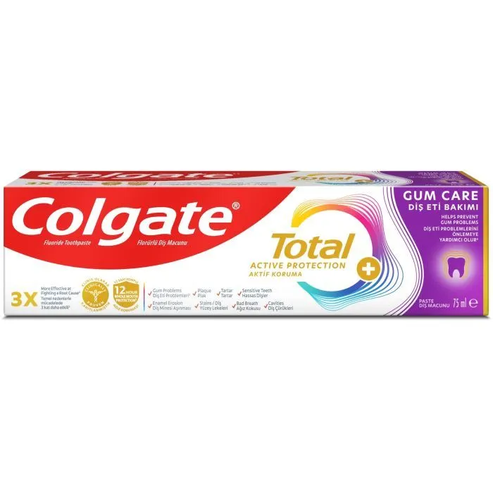 Зубна паста Colgate Total Active Protect + Gum Care 75 мл (6920354839597) зображення 2