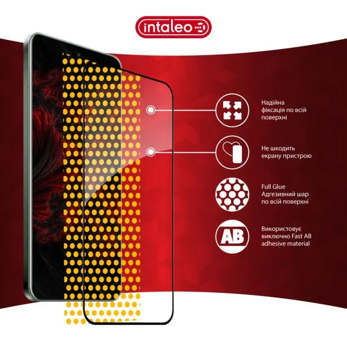 Скло захисне Intaleo 9H 3D Xiaomi Redmi Note 15 Pro 4G Black (1283126635533) зображення 7