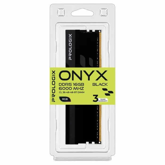 Модуль памяти для компьютера DDR5 16GB 6000 MHz Onyx Black RGB Prologix (PRO16GB6000YBR5) изображение 4