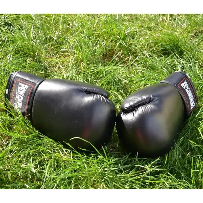 Боксерські рукавички PowerPlay 3004 Classic Чорні 8 унцій (PP_3004_8oz_Black) зображення 10