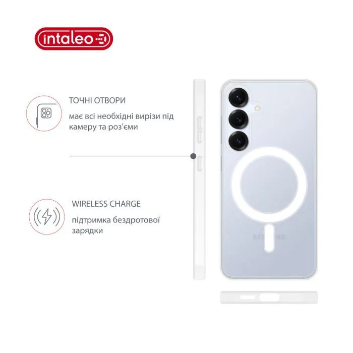 Чохол до мобільного телефона Intaleo MagSafe Clear Samsung Galaxy S26 Plus Transparent (1283126634628) зображення 5
