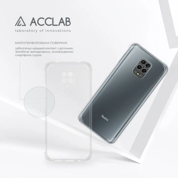 Чохол до мобільного телефона ACCLAB ShockProof Xiaomi Redmi Note 9S Transparent (1283126554216) зображення 5