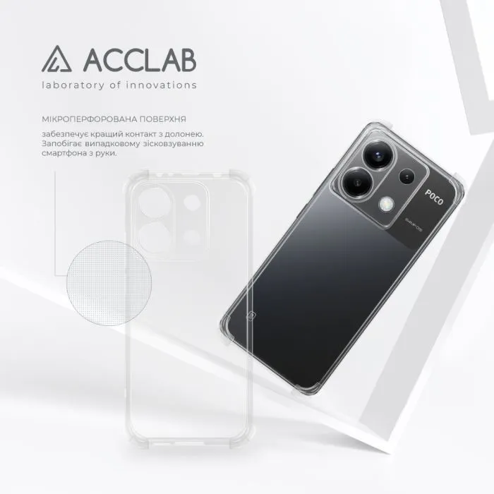 Чохол до мобільного телефона ACCLAB TPU ShockProof Poco X6 Transparent (1283126611049) зображення 5