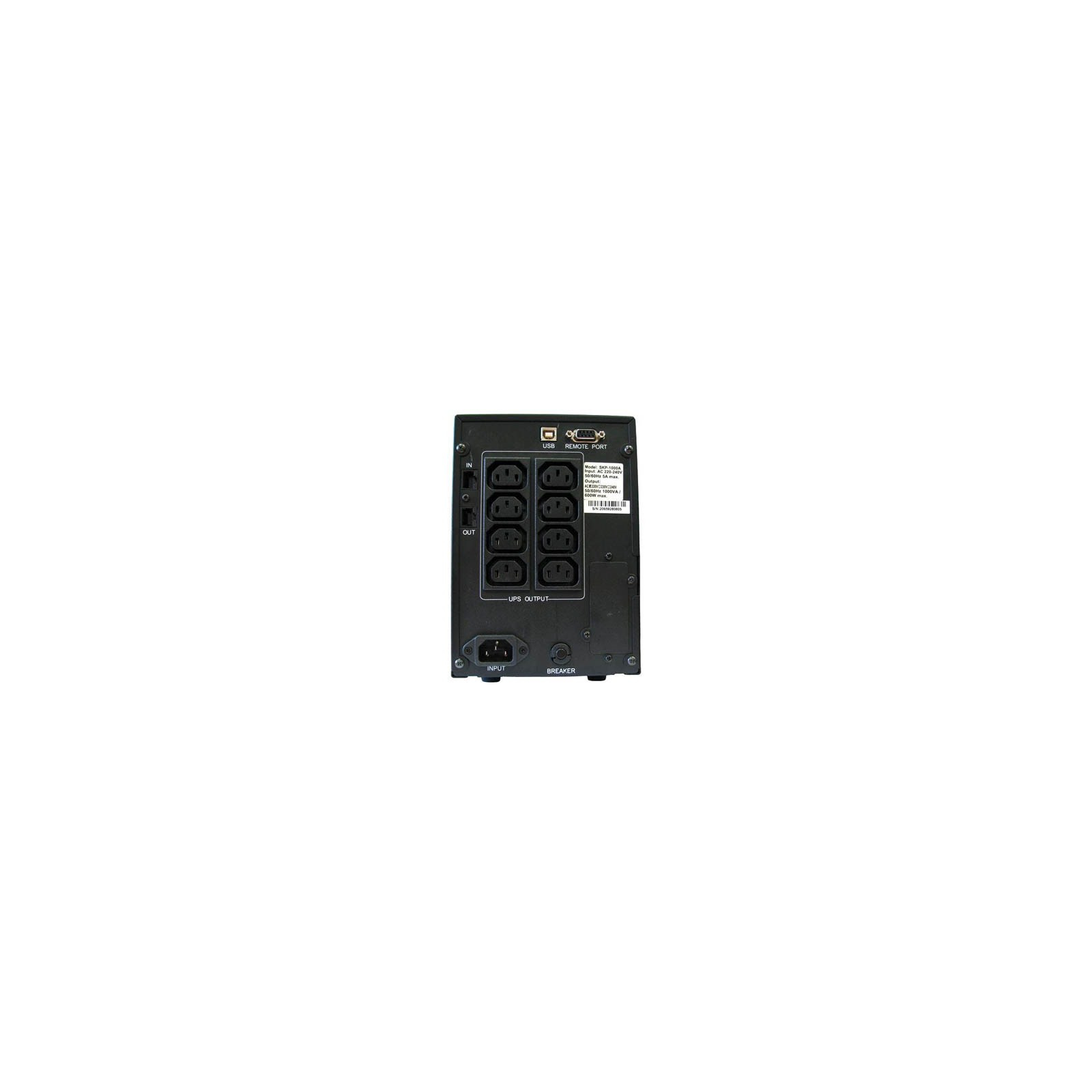 Пристрій безперебійного живлення Powercom Smart King Pro SKP-1000A (SKP-1000A) зображення 2