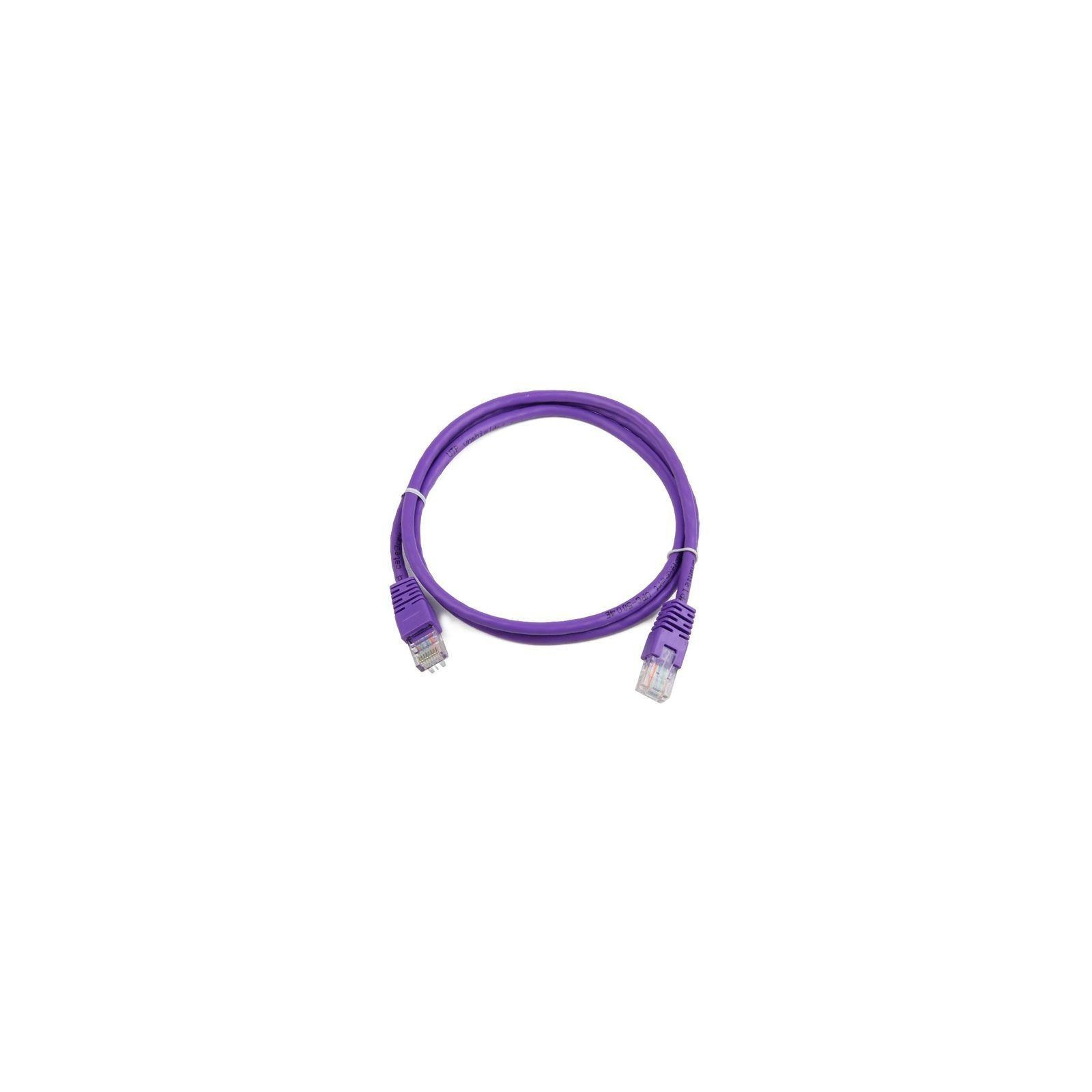 Патч-корд 0.5м, UTP, cat.5e, CCA, violet Cablexpert (PP12-0.5M/V) изображение 2