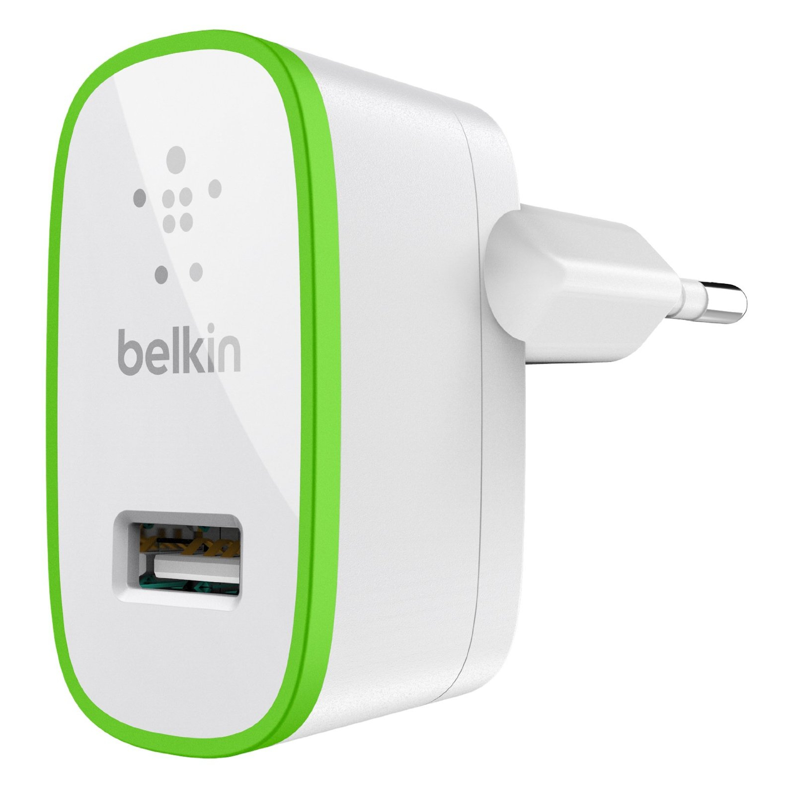 Зарядний пристрій Belkin USB Micro Charger (220V + LIGHTNING сable, USB 2.1A) (F8J052vf04-WHT)