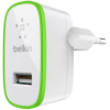 Зарядний пристрій Belkin USB Micro Charger (220V + LIGHTNING сable, USB 2.1A) (F8J052vf04-WHT)