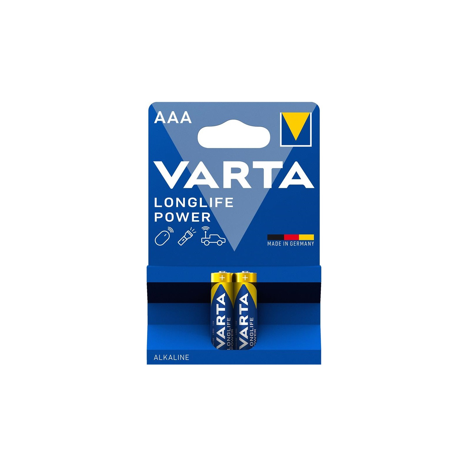 Батарейка Varta AAA Longlife Power щелочная * 2 (04903121412)