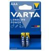Батарейка Varta AAA Longlife Power лужна * 2 (04903121412)