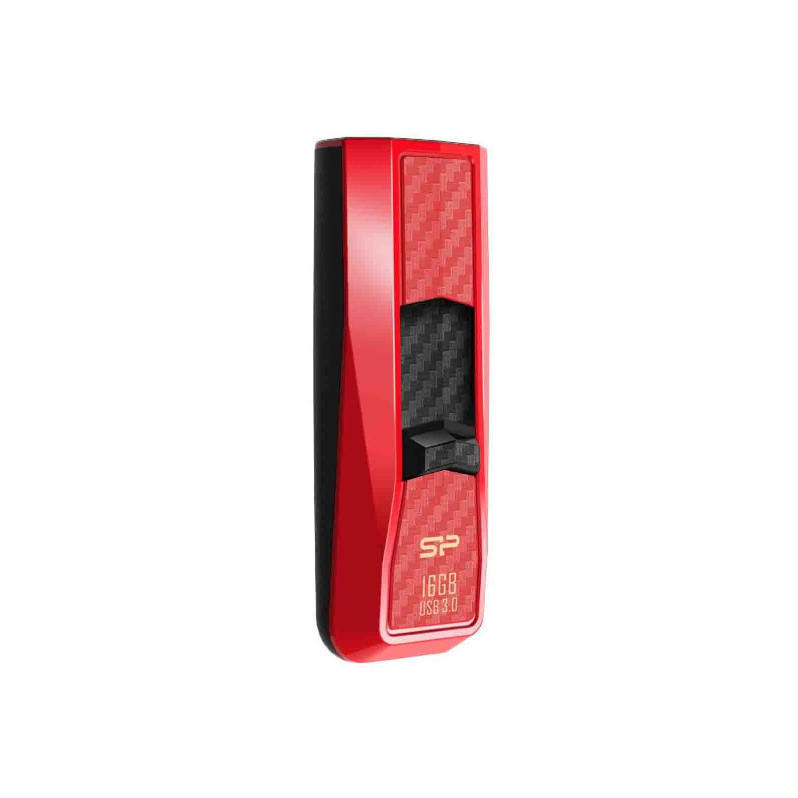 USB флеш накопичувач Silicon Power 16Gb Blaze B50 Red USB 3.0 (SP016GBUF3B50V1R)