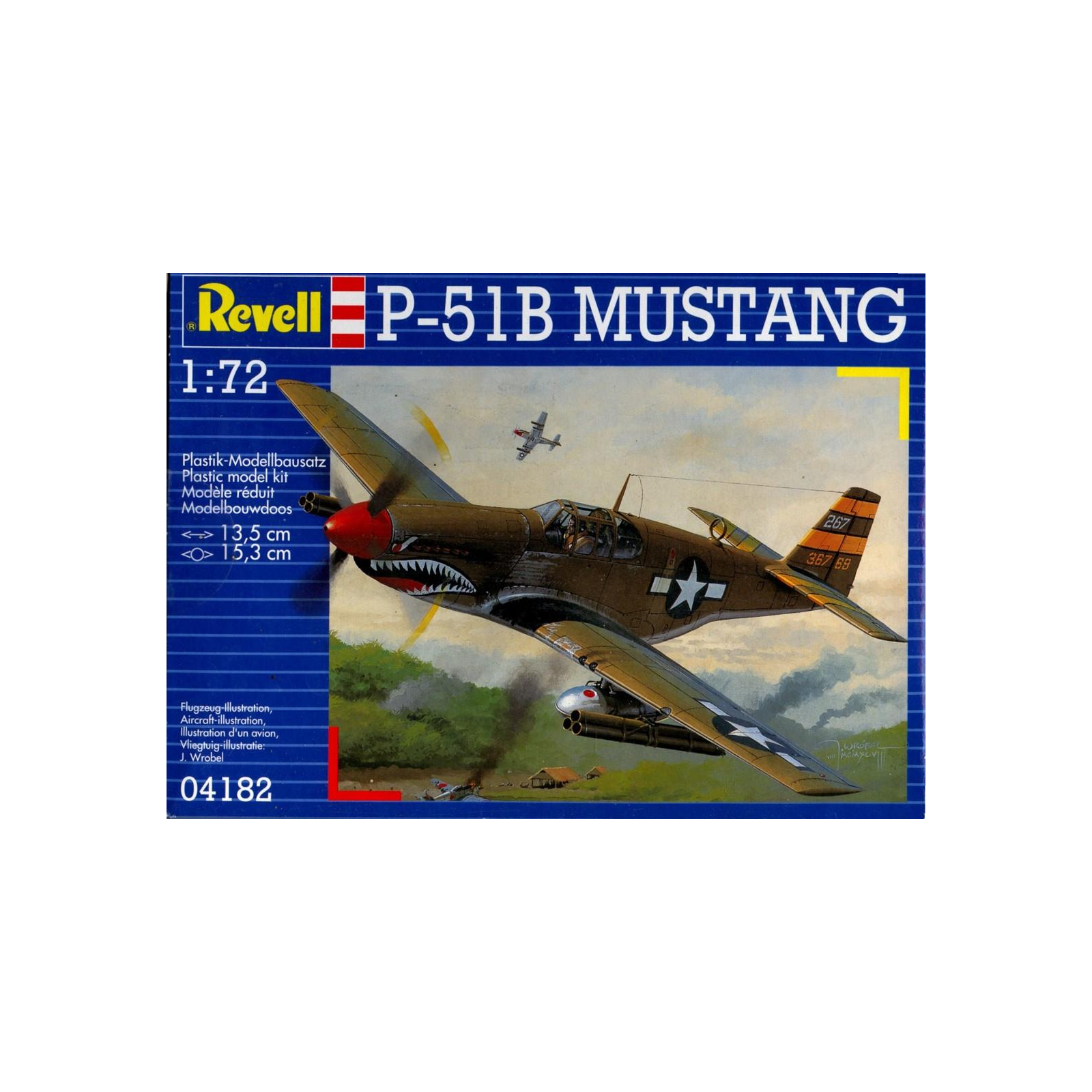 Сборная модель Revell Истребитель P-51 B Mustang 1:72 (4182)