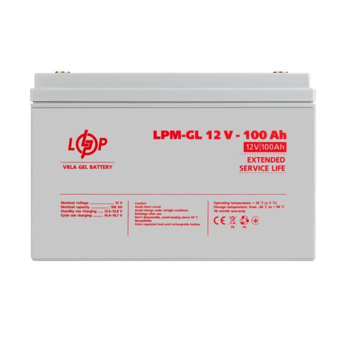 Батарея к ИБП LogicPower LPM-GL 12В 100Ач (3871)