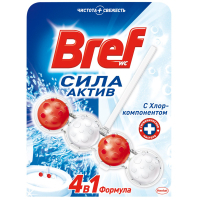 Туалетный блок Bref Сила Актив с хлор-компонентом 50 г (9000100687485)
