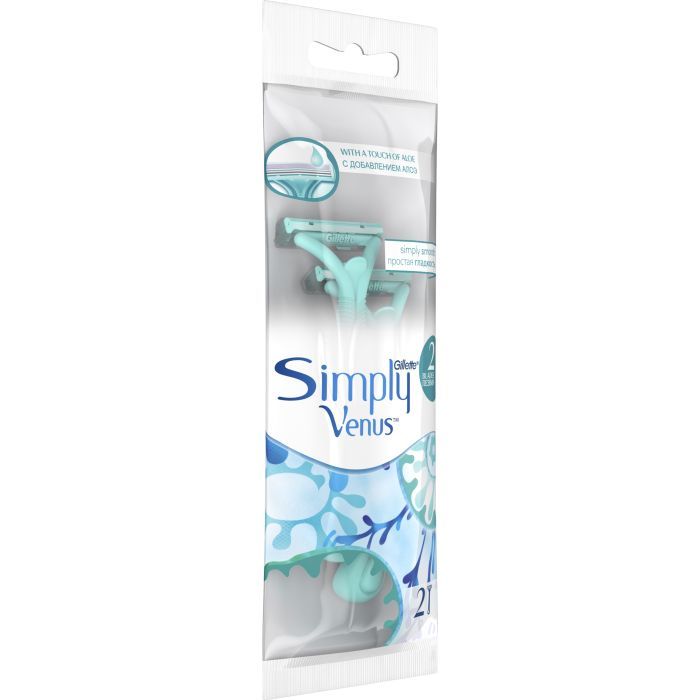 Бритва Gillette Simply Venus 2 одноразовая 2 шт. (3014260248642/8700216143653) изображение 2