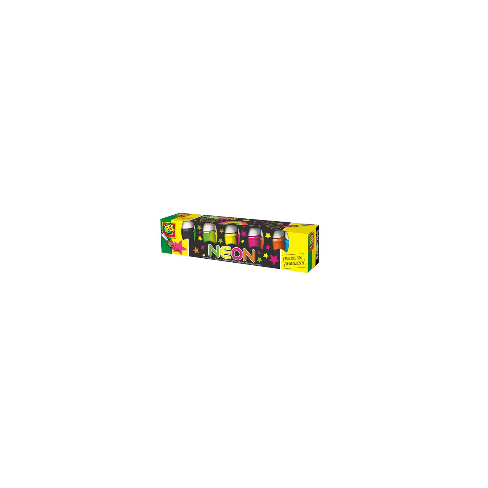 Гуашеві фарби Ses неонові кольори (6 кольорів, у пластикових баночках) (0330S)