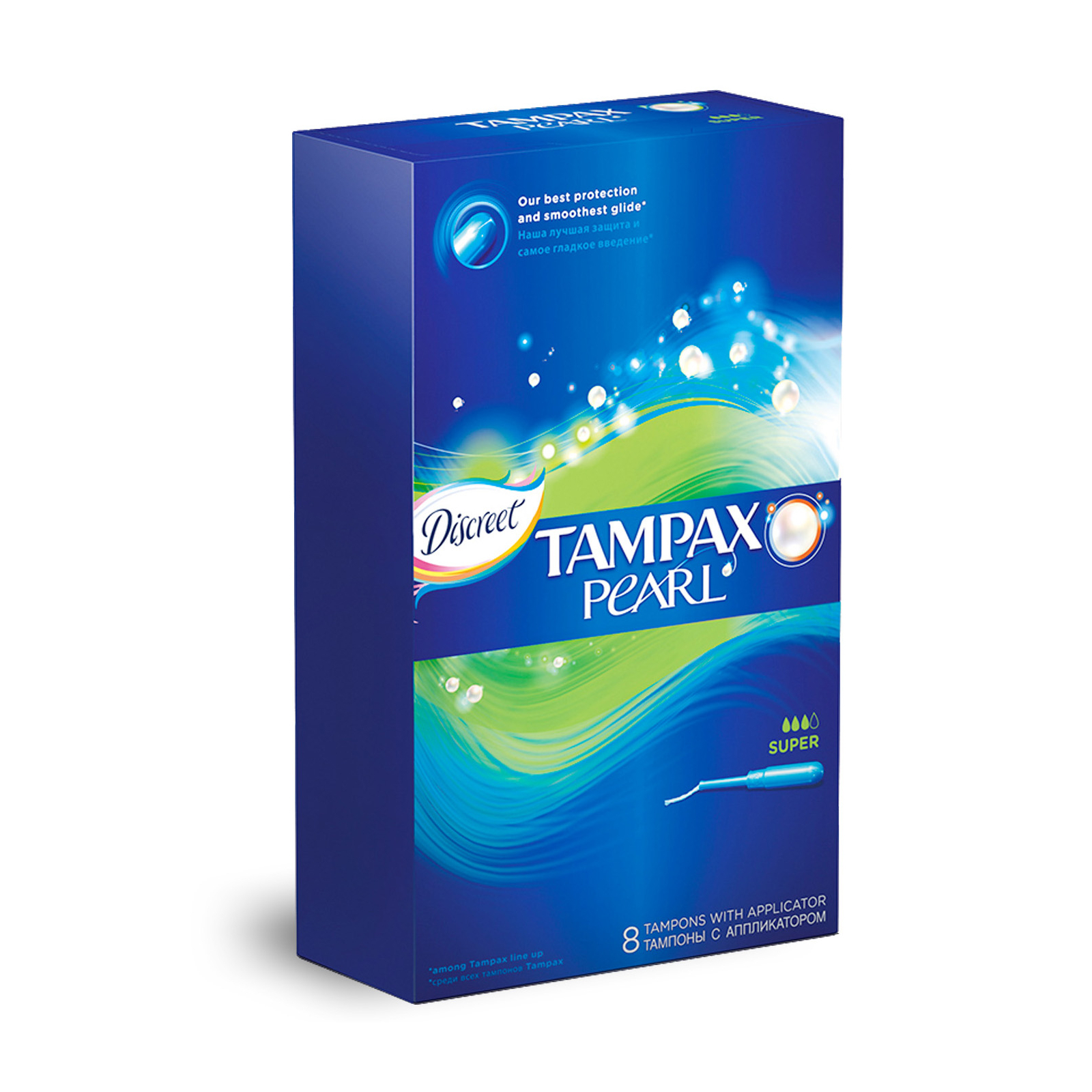 Тампоны Tampax Compak Super Single с апликатором 8 шт (4015400219651)