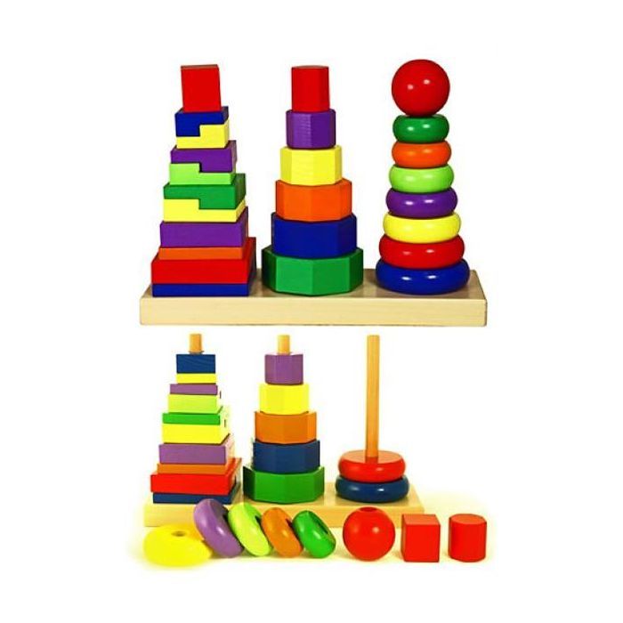 Розвиваюча іграшка Viga Toys Пирамидка (50567) зображення 2