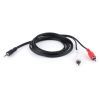Кабель мультимедійний Jack 3.5mm male to 2xRCA 3.0m Vinga (3.5STM2RCAM01-3.0) зображення 2