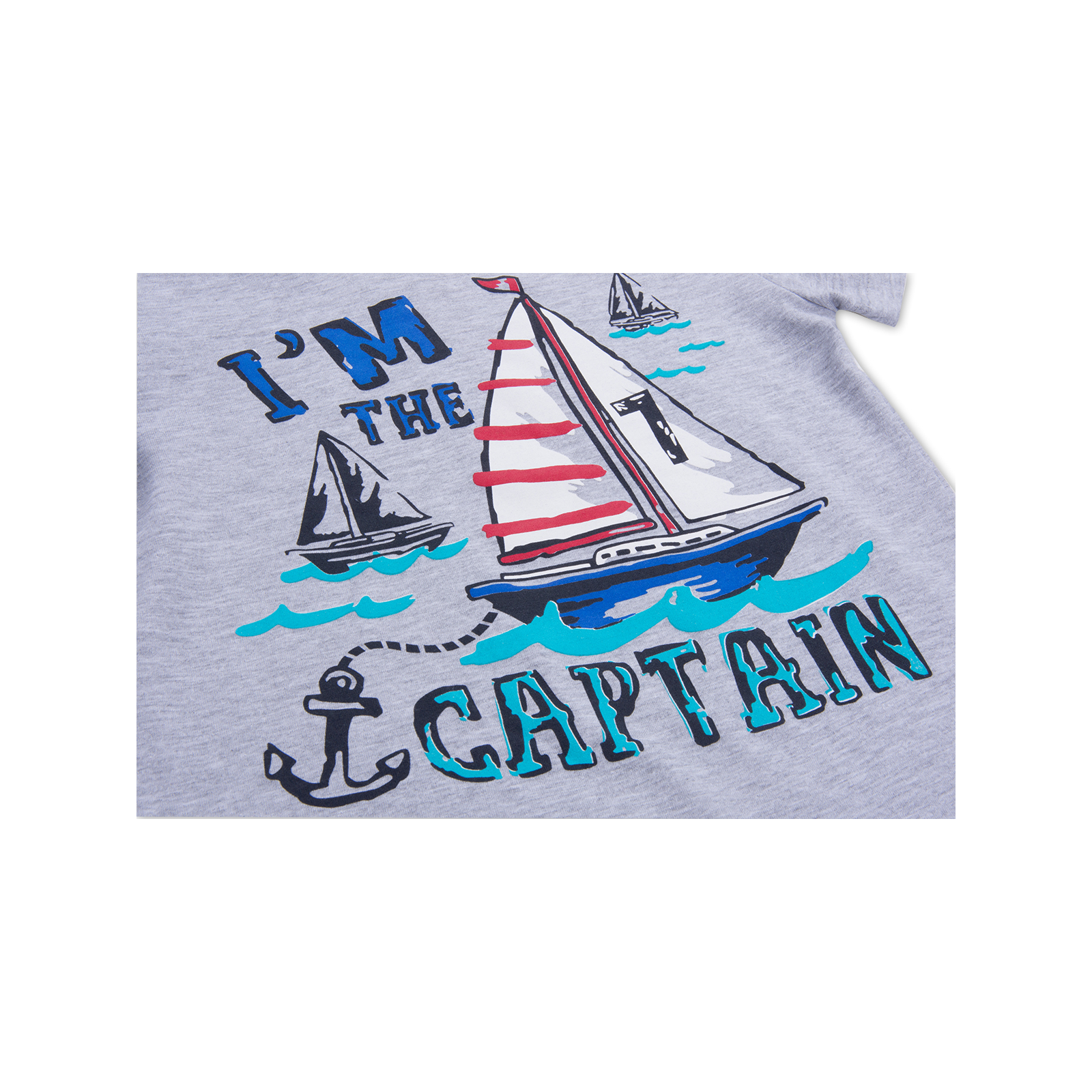 Набір дитячого одягу E&H з корабликами "I'm the captain" (8306-104B-blue) зображення 8