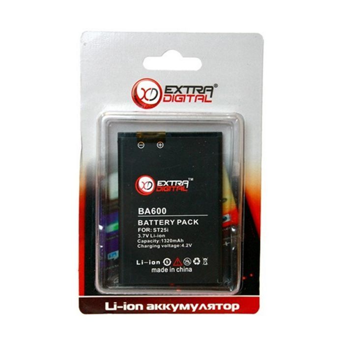 Акумуляторна батарея Extradigital Sony Ericsson BA600 (1320 mAh) (BMS6344) зображення 3