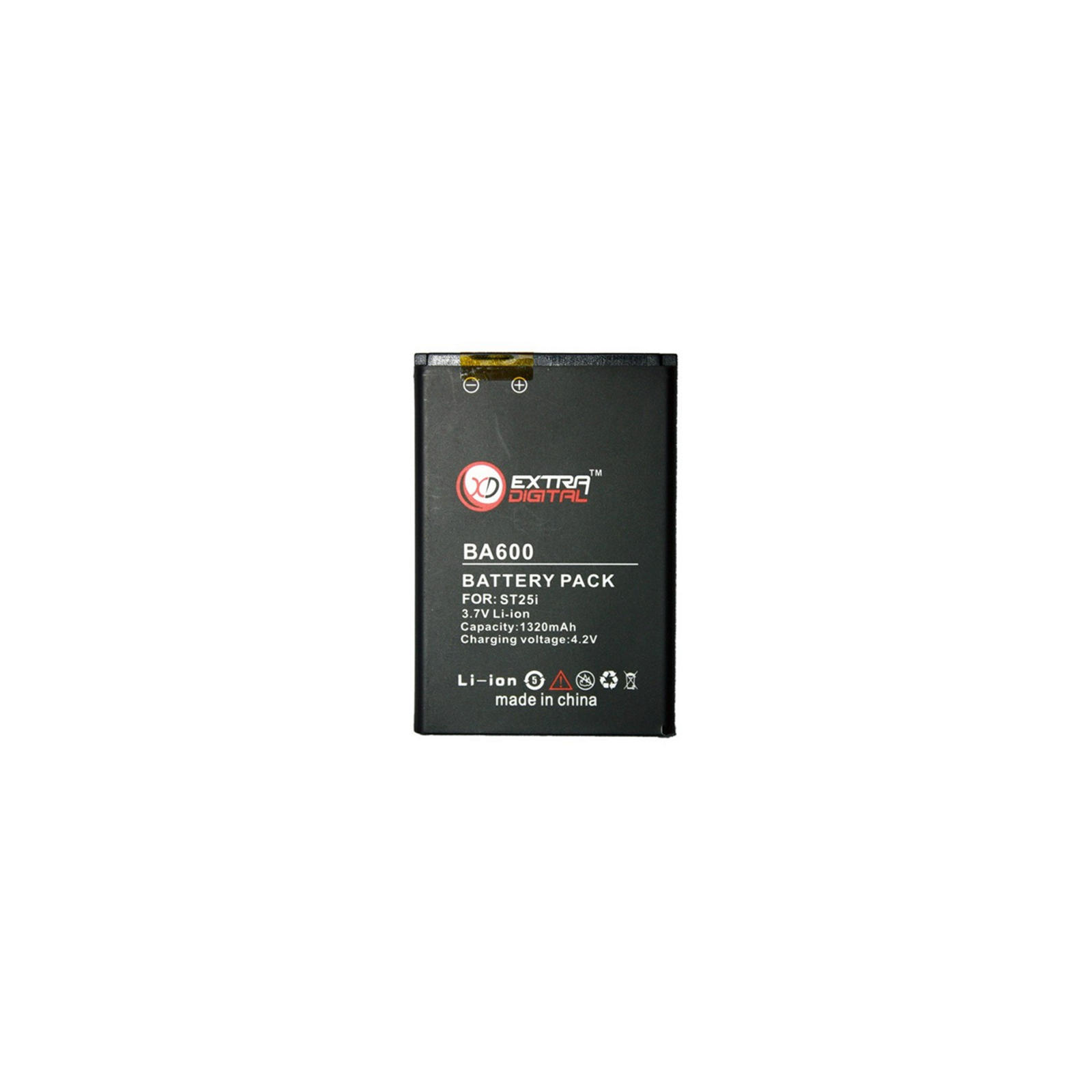 Акумуляторна батарея Extradigital Sony Ericsson BA600 (1320 mAh) (BMS6344)