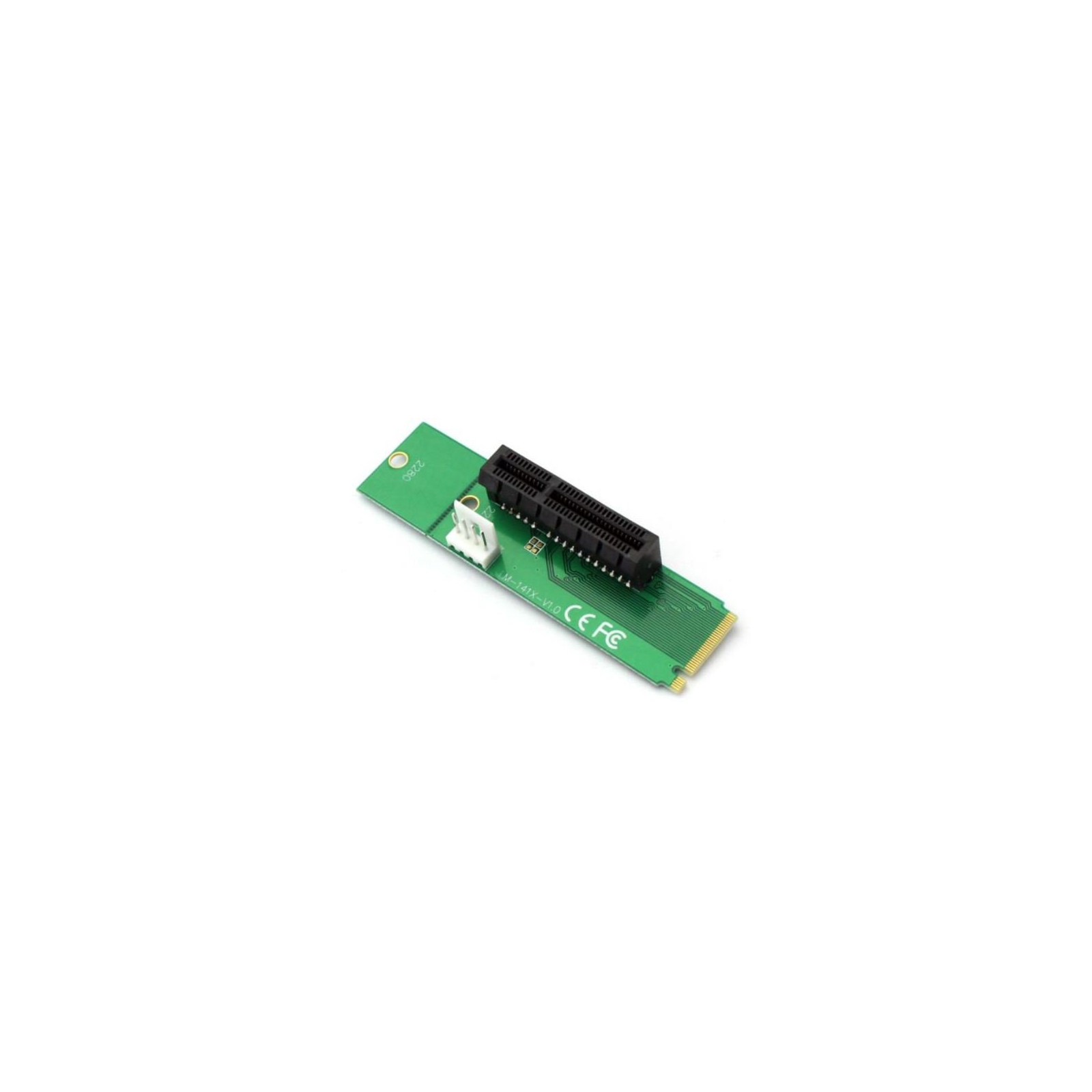 Райзер PCI-E 4x Female to NGFF M.2 M Key Male, Power Cable 4 Pin to Dynamode (RX-riser-M.2-PCI-E 4x)