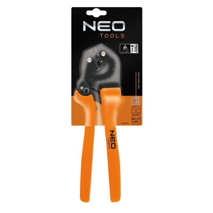 Клещи Neo Tools для обжима неизолированных наконечников 22-10 AWG (01-503) изображение 2