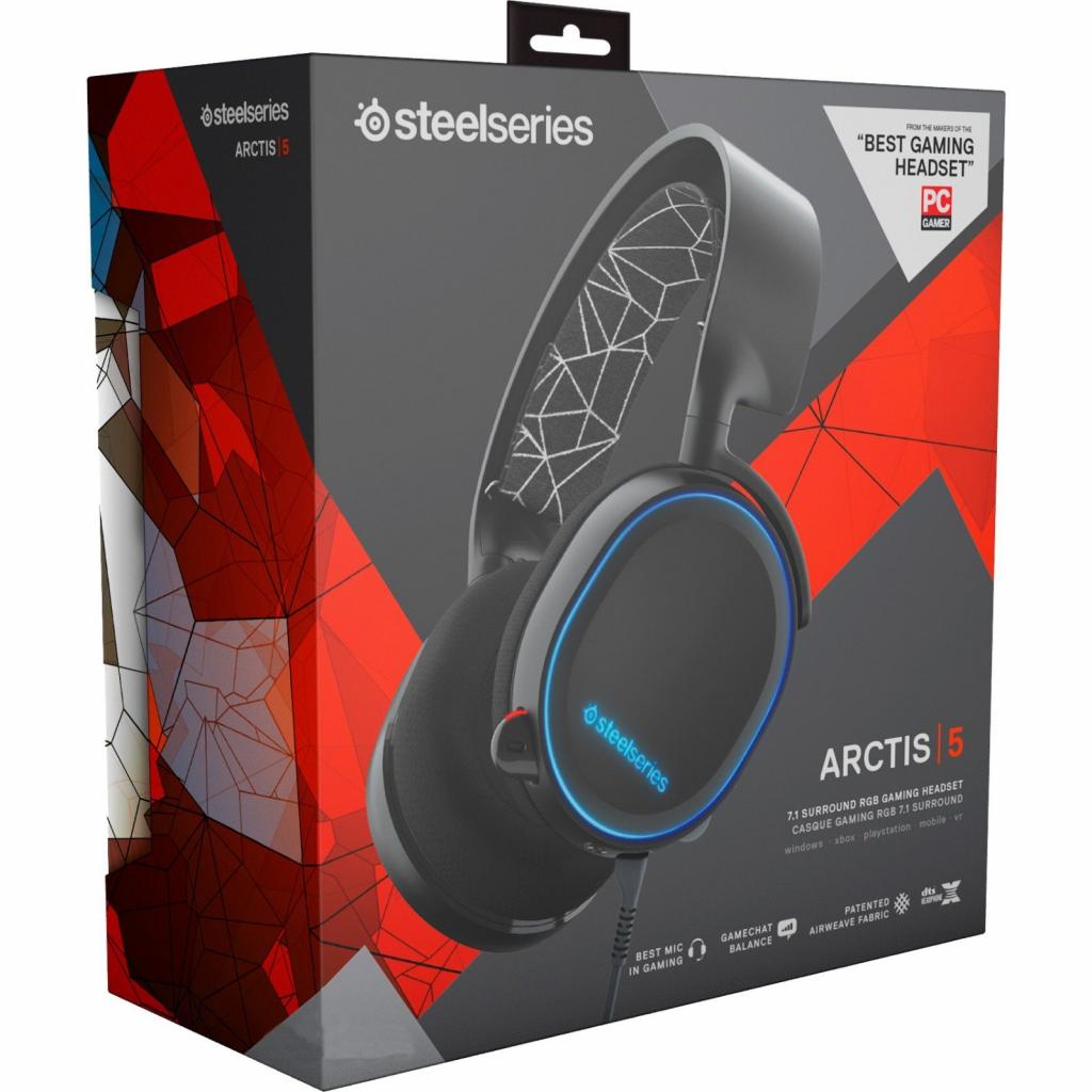 Наушники SteelSeries Arctis 5 Black (61443) изображение 9