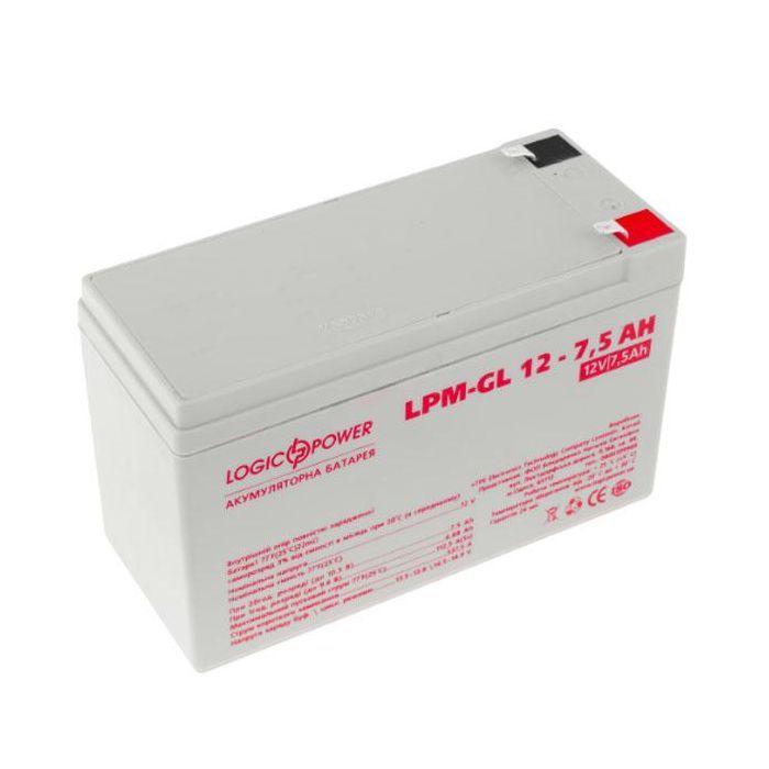 Батарея к ИБП LogicPower LPM-GL 12В 7.5Ач (6562) изображение 2