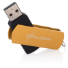 USB флеш накопитель eXceleram 16GB P2 Series Gold/Black USB 2.0 (EXP2U2GOB16) изображение 3