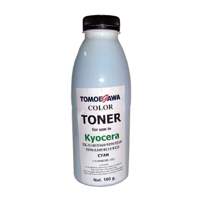 Тонер KYOCERA TK-5140/5195/5215/5305/8115 Cyan100г Tomoegawa (TG-KM6030C-100)