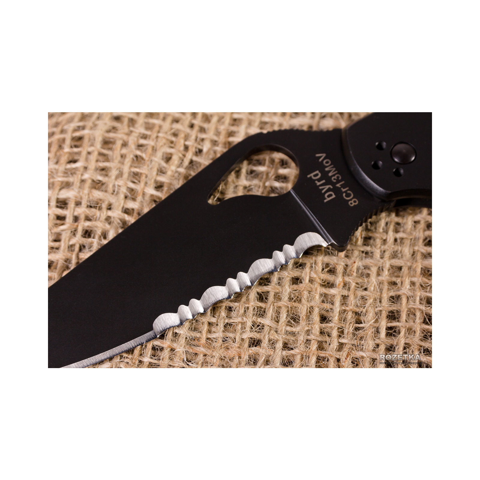 Нож Spyderco Byrd Cara Cara 2 Black, полусеррейтор (BY03BKPS2) изображение 4