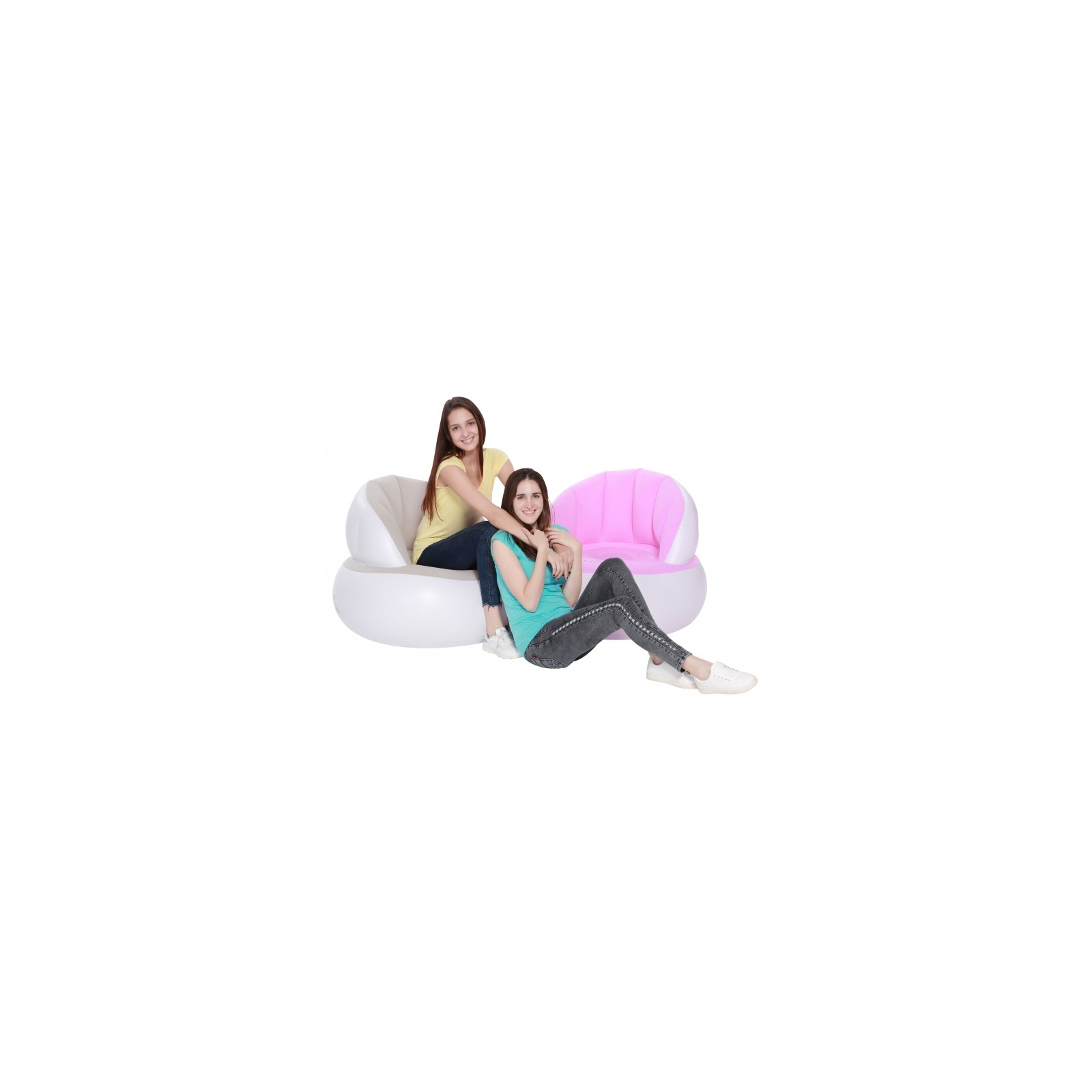 Надувное кресло Jilong 37265 85 x 85 x 74 см Pink (JL37265_pink) изображение 2