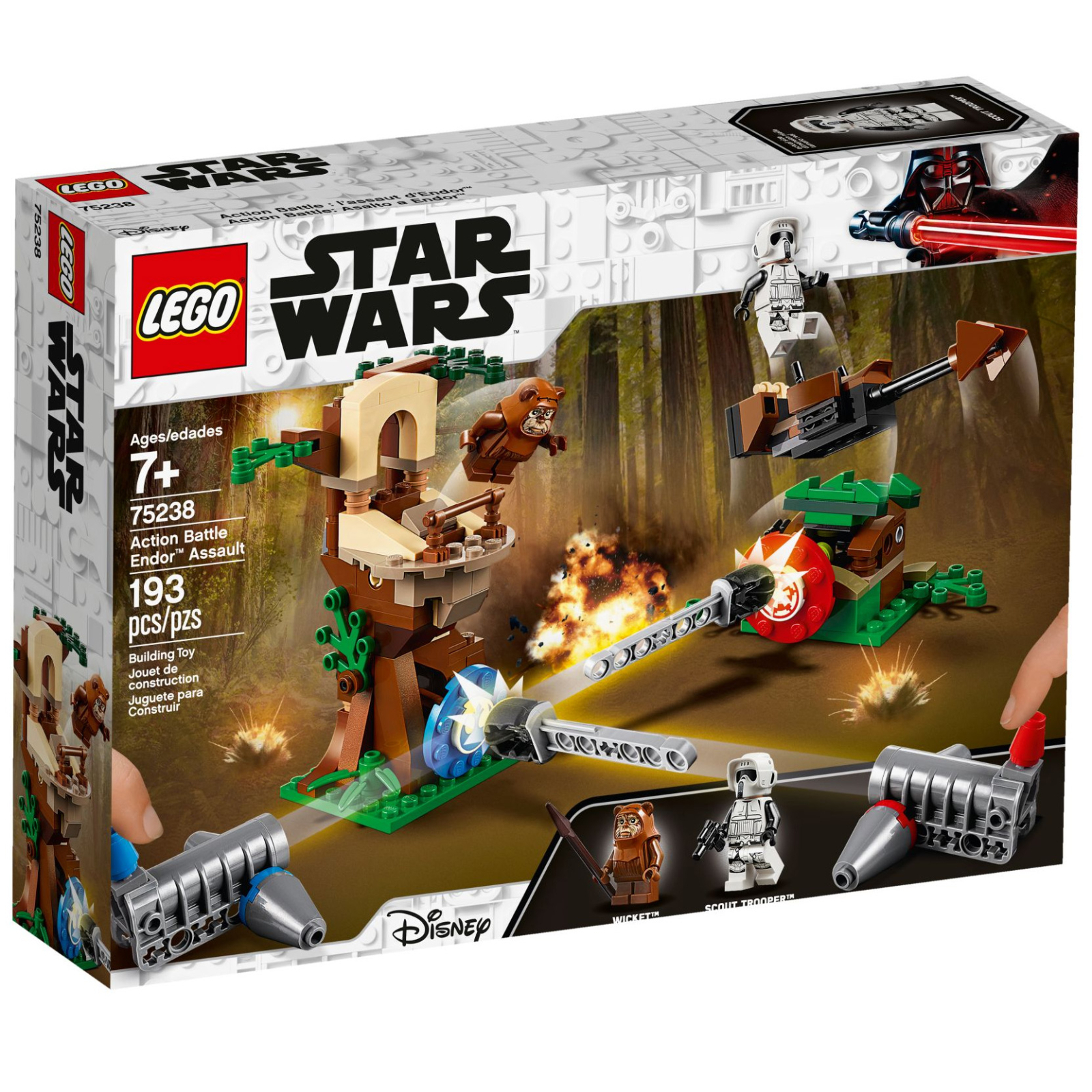 Конструктор LEGO Star Wars Нападение на планету Эндор 193 детали (75238)