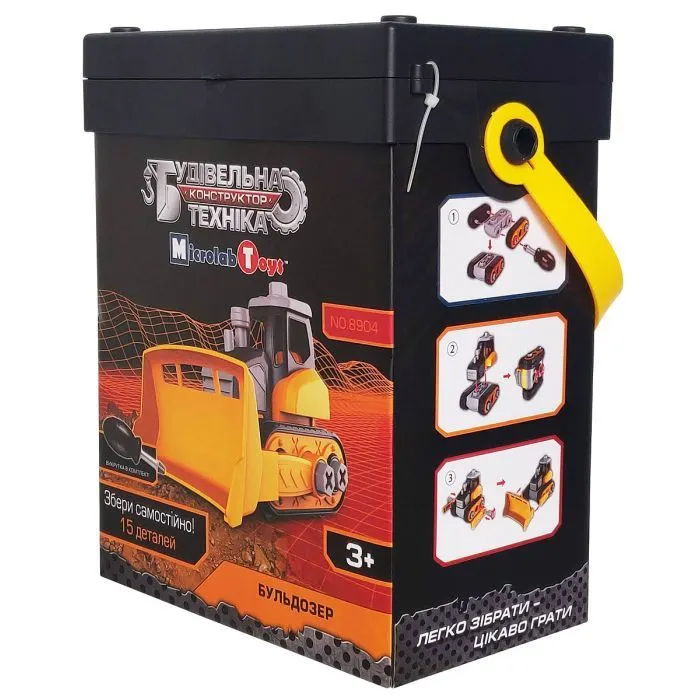 Конструктор Microlab Toys Будівельна техніка - Бульдозер (MT8904) зображення 3