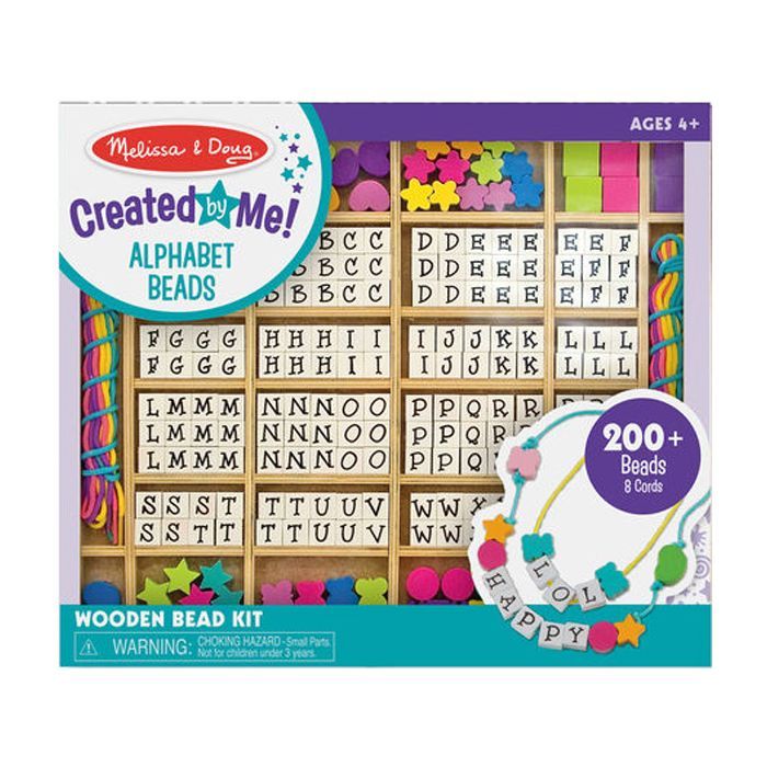Набір для творчості Melissa&Doug Набір бусин Алфавіт (MD13774)