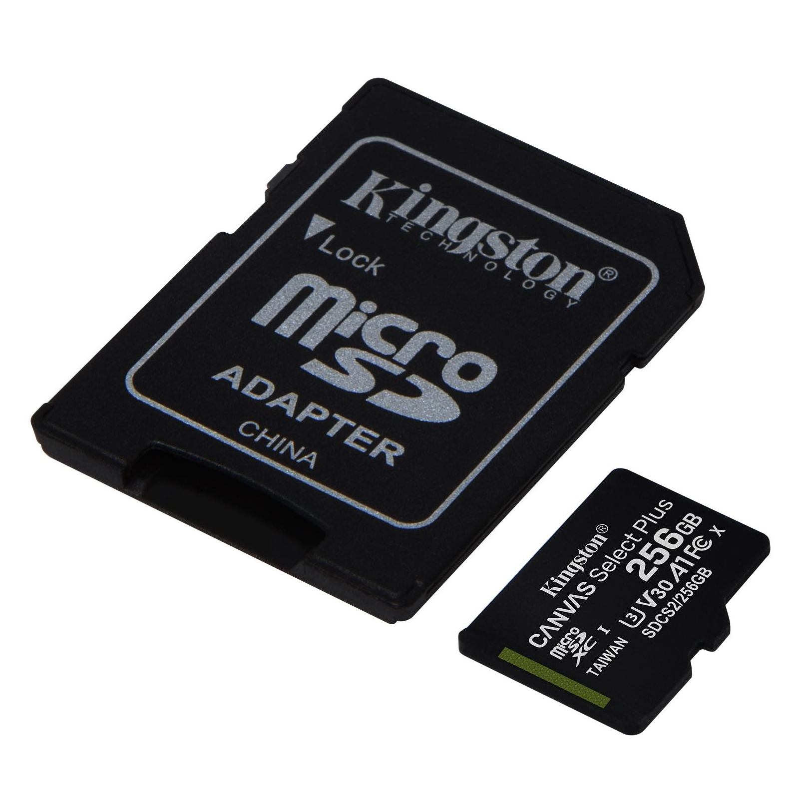 Карта памяти Kingston 256GB microSD class 10 A1 Canvas Select Plus (SDCS2/256GB) изображение 2