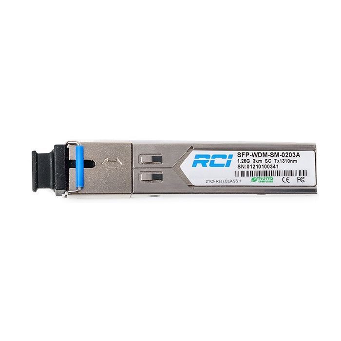Модуль SFP 1G, 20km, SC, Tx 1310nm RCI (SFP-WDM-SM-0220AD)