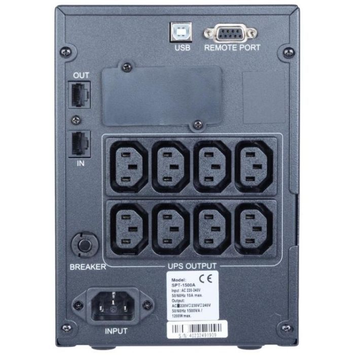 Источник бесперебойного питания Powercom SPT-1500-II LCD Powercom (SPT.1500.II.LCD) изображение 3